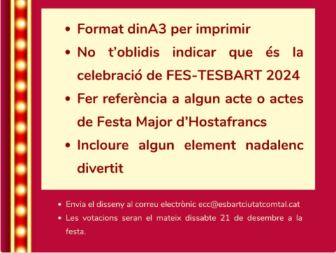 Crea el cartell de la nostra Festa Major!