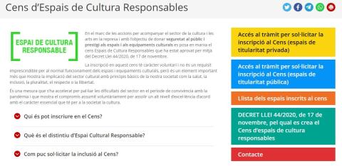 Cens d'espais de Cultura Responsable