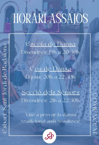 Inici de temporada de l'Esbart Sant Jordi de Badalona