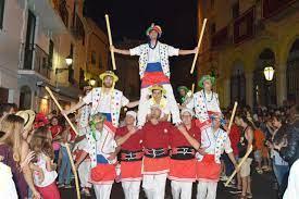 La moixiganga de Sitges a Montserrat