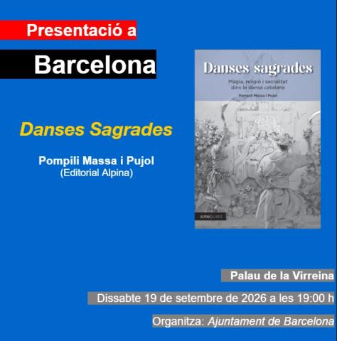 Presentació del llibre "DANSES SAGRADES"